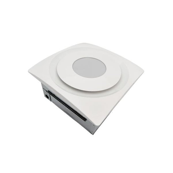Aero Pure Aero Pure AP904-SL W 90 CFM Quiet Bathroom Fan with LED Light - White AP904-SL W